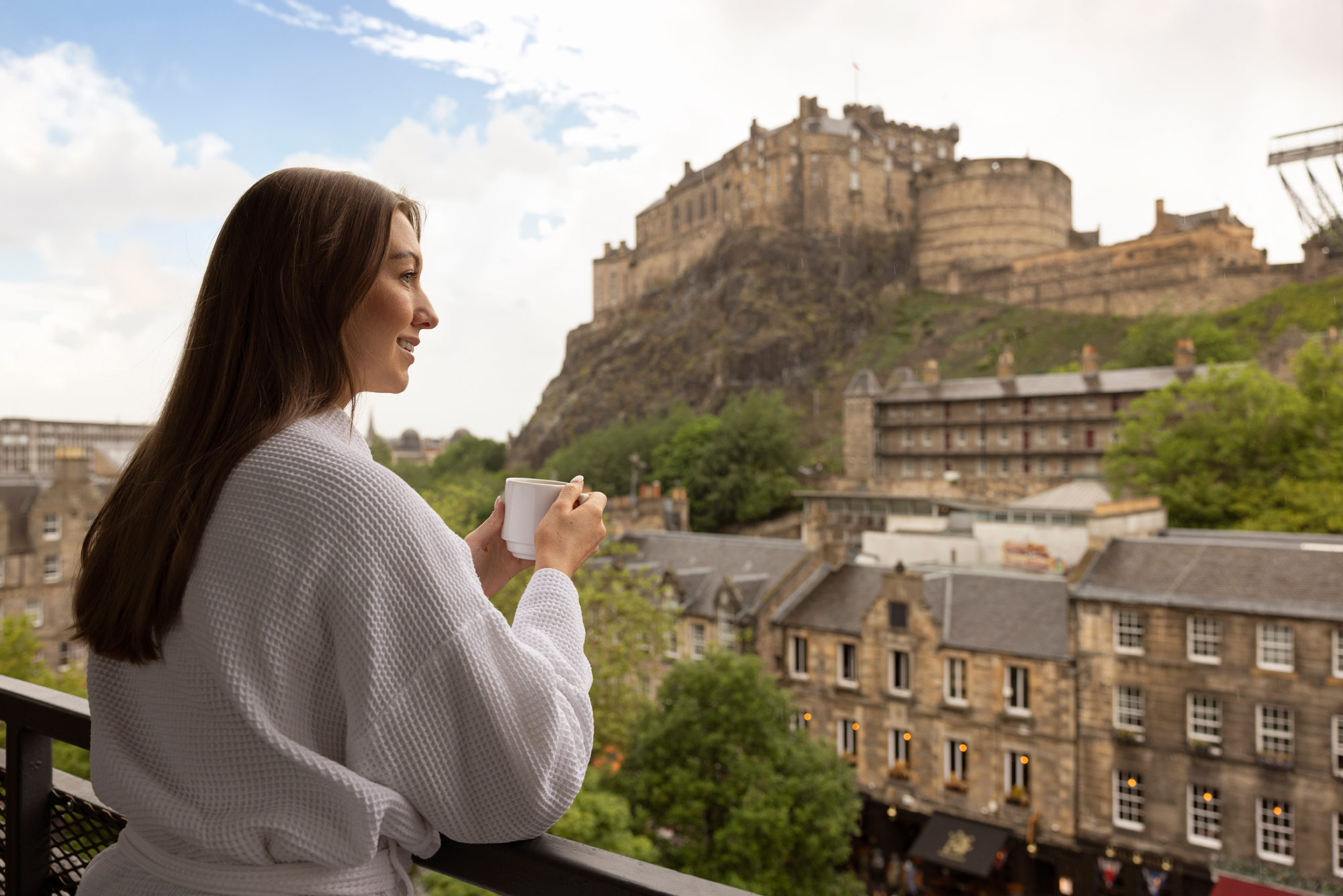 hotel view of edinburgh castle