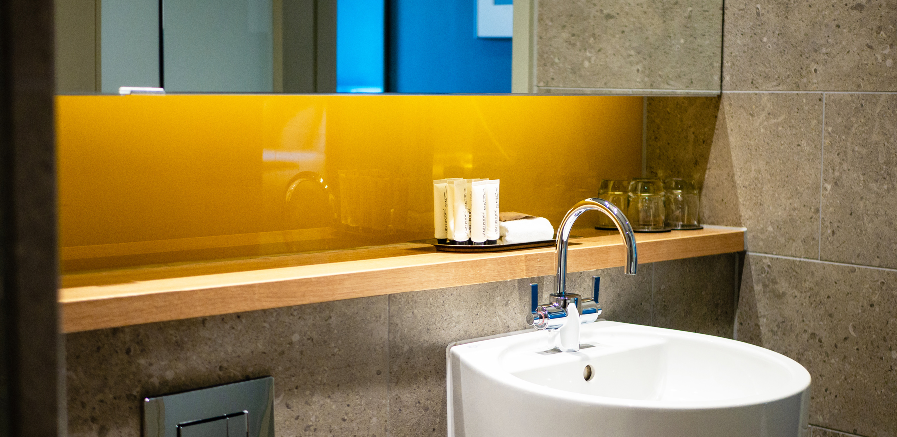 Bathroom in Family Room at Apex City of Bath Hotel Bathroom in Family Room at Apex City of Bath Hotel