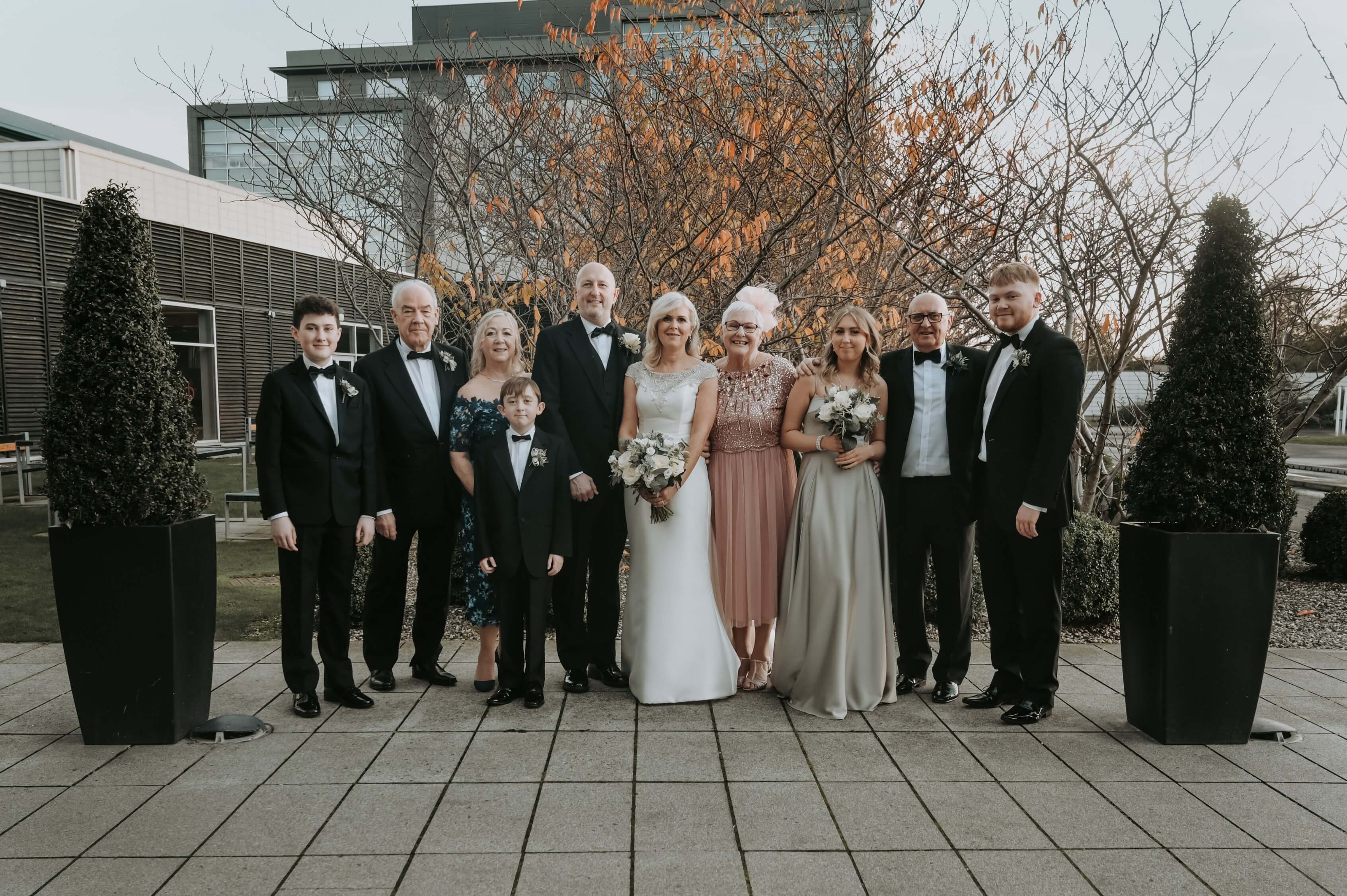 family wedding photograph