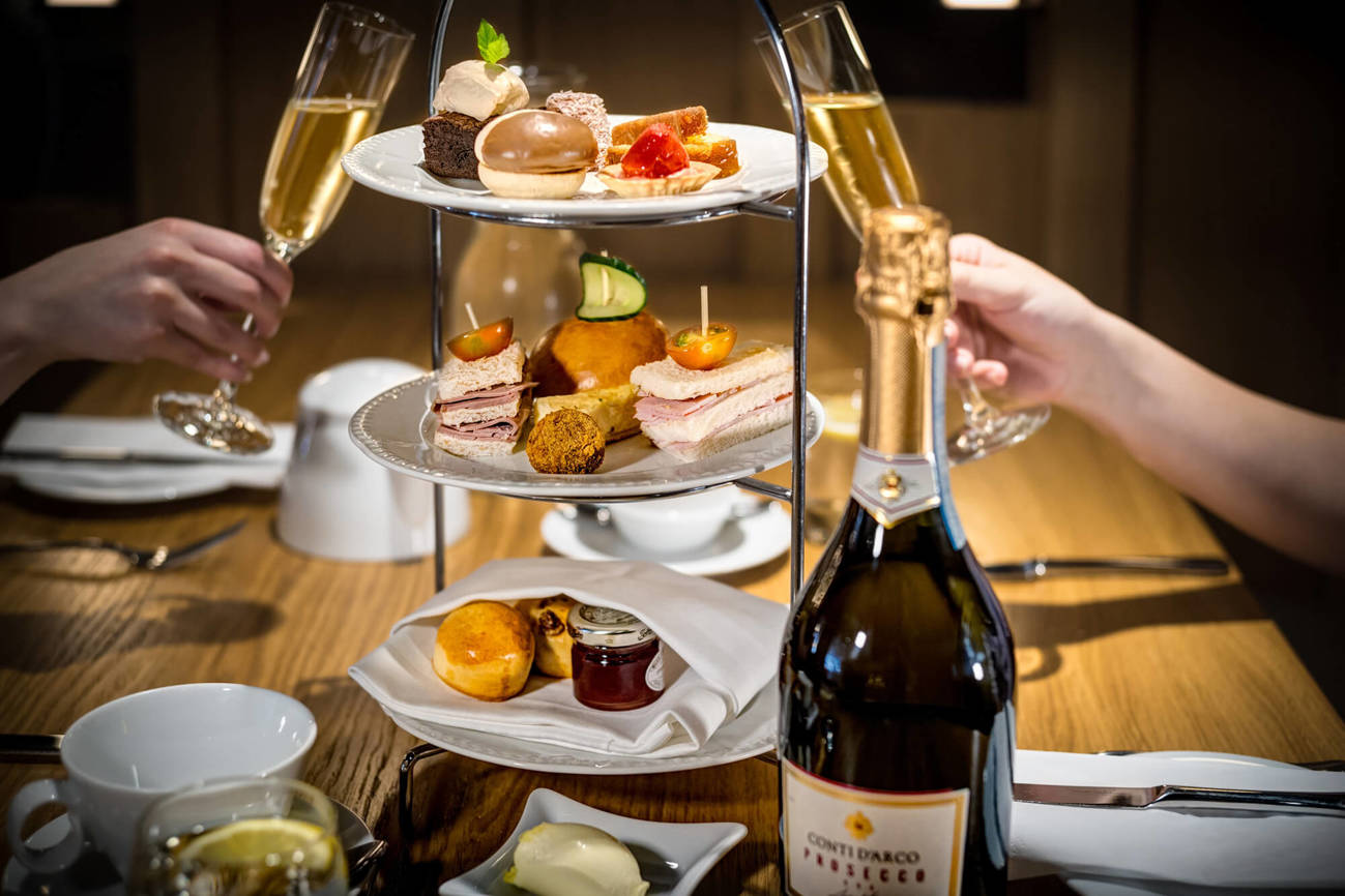 Champagne afternoon tea Champagne afternoon tea