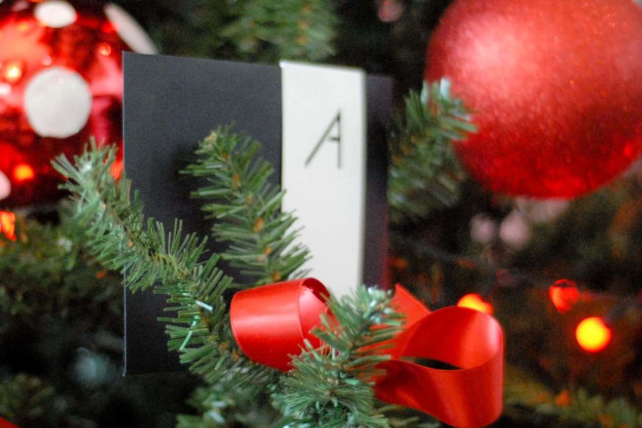 Gift Voucher On Christmas Tree Gift Voucher On Christmas Tree
