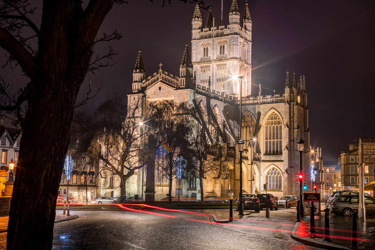 Bath Abbey Bath Abbey at night