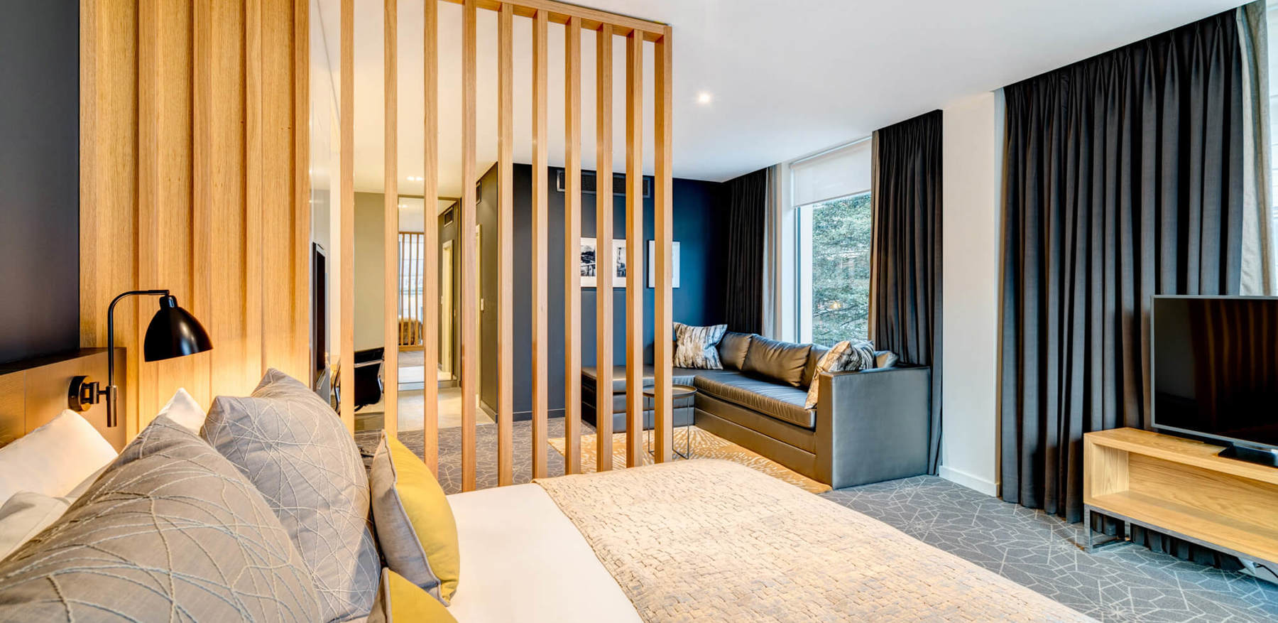 Deluxe Room at Apex City of Bath Hotel Deluxe Room with super king-size bed and living area