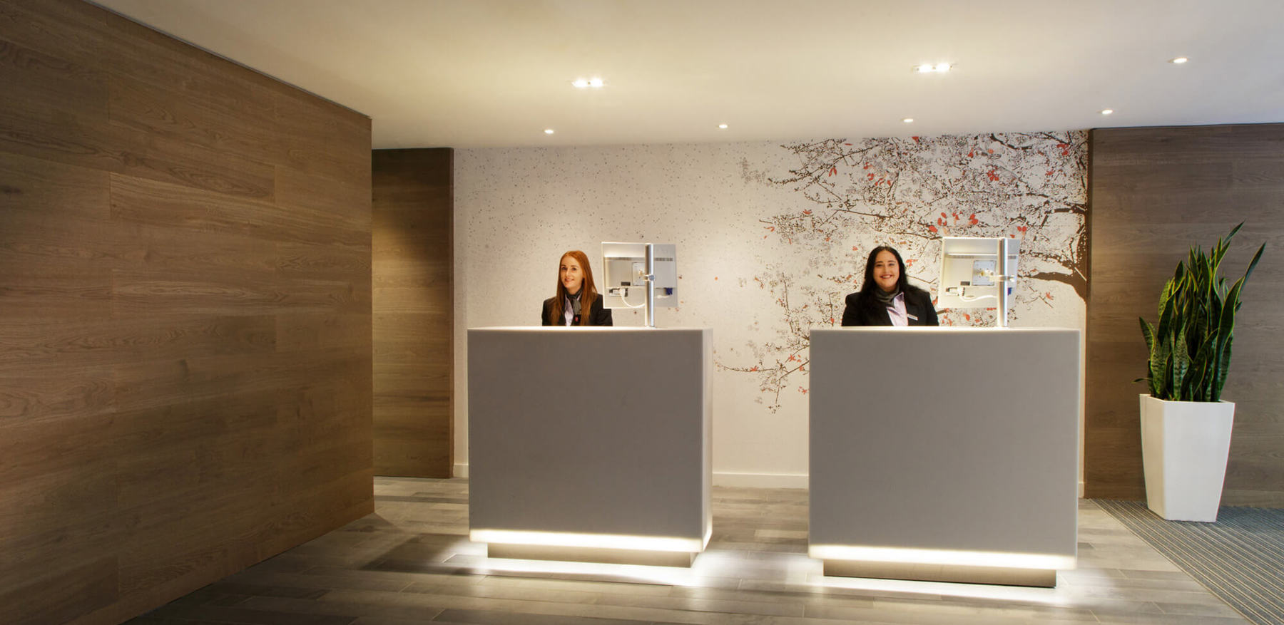 Reception at Apex City of Glasgow Hotel hotels in glasgow city centre