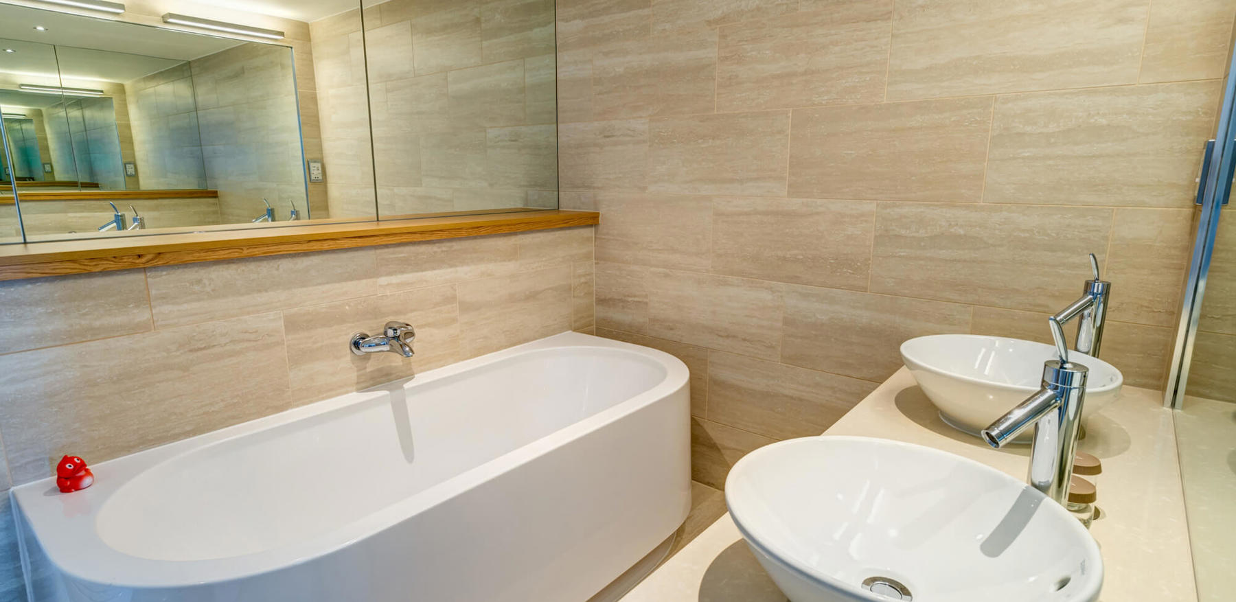 Master Suite bathroom with bath tub and sink