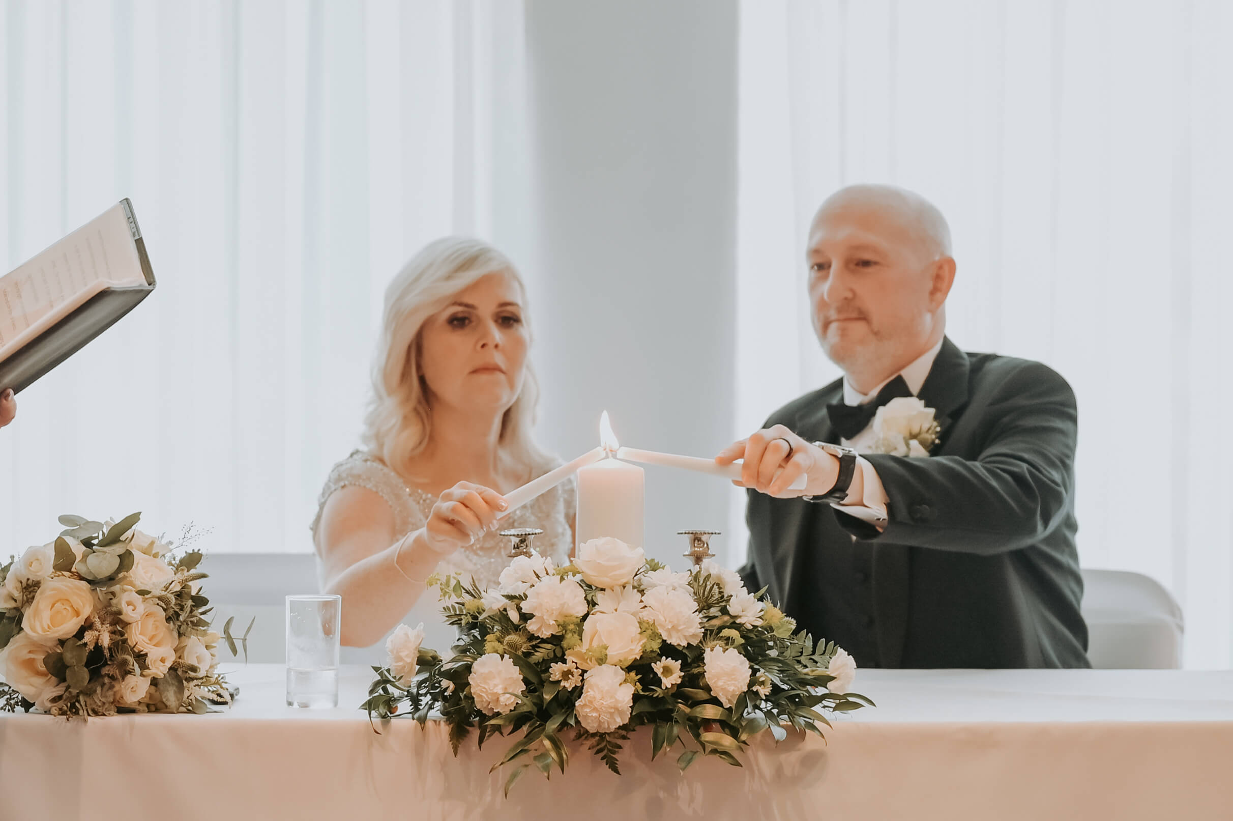 Couple Lighting Wedding Candle