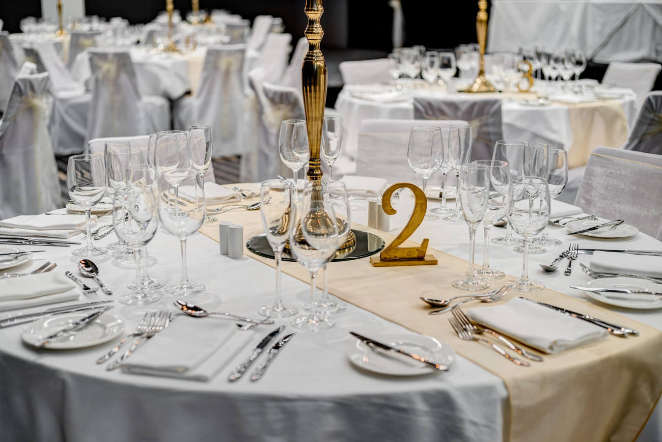 Weddings at Apex Hotels Wedding table setting