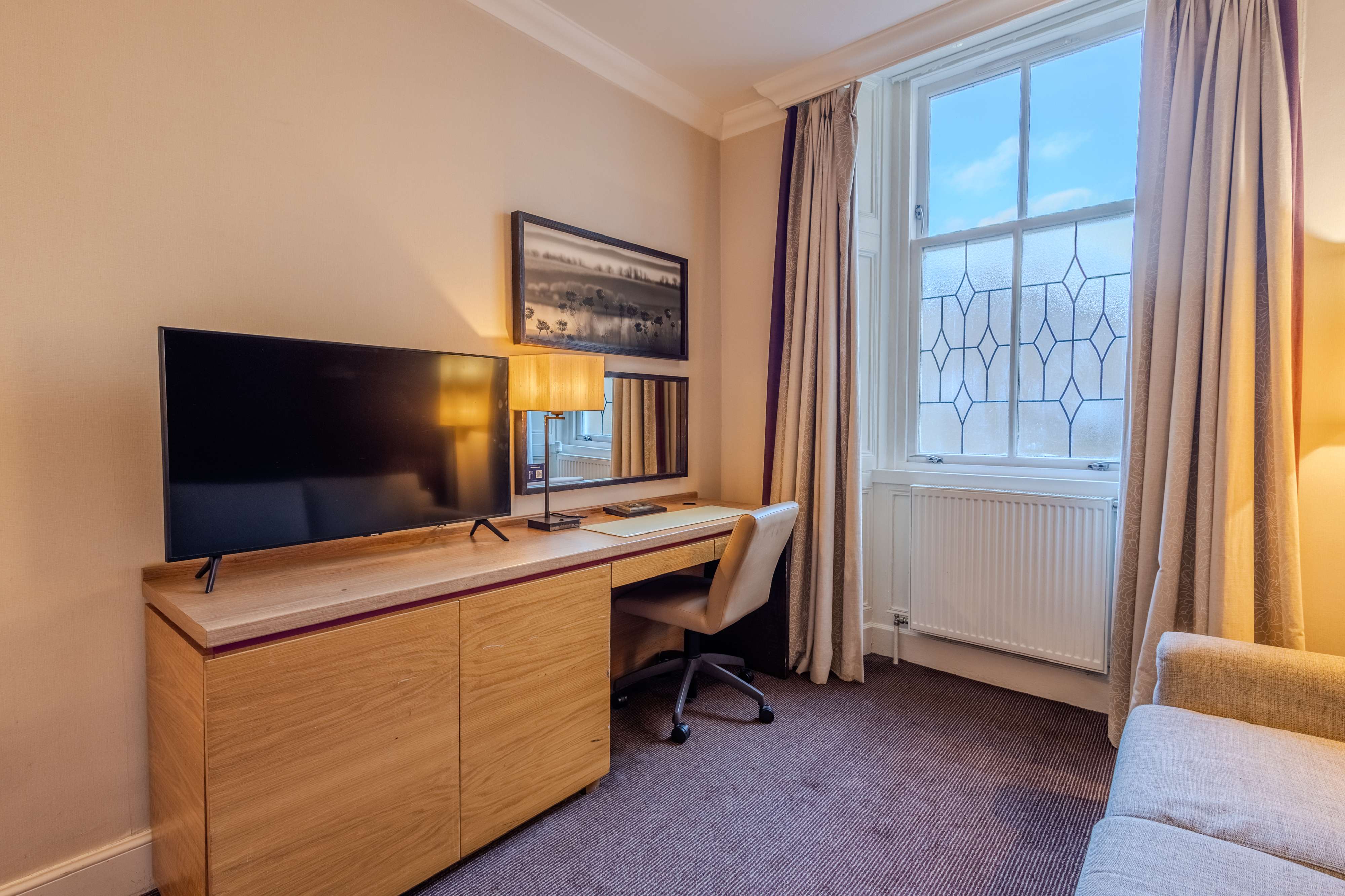 tv in the family room at apex dunblane hydro