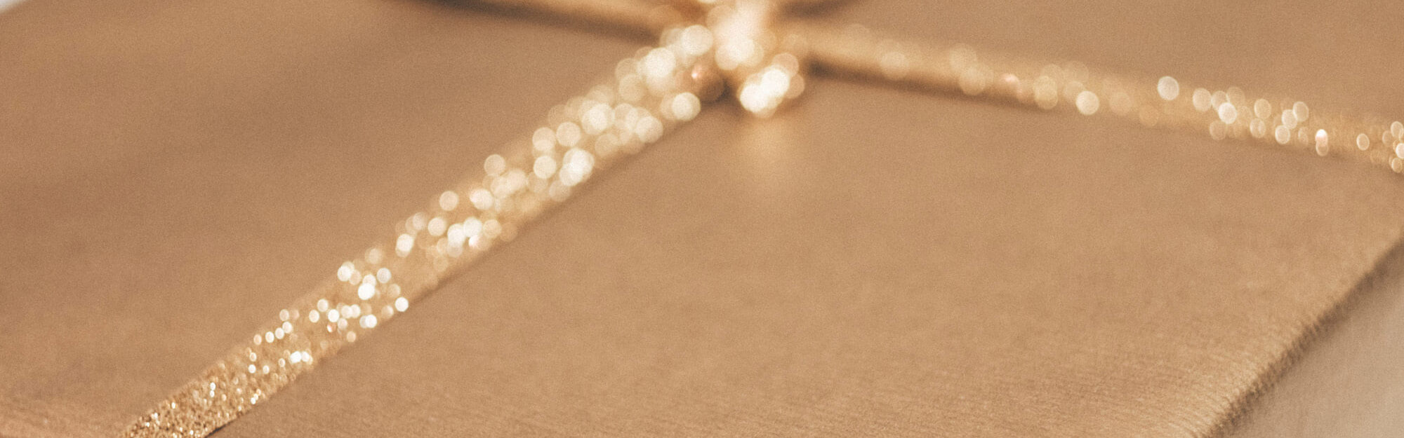 Gold sparkly gift