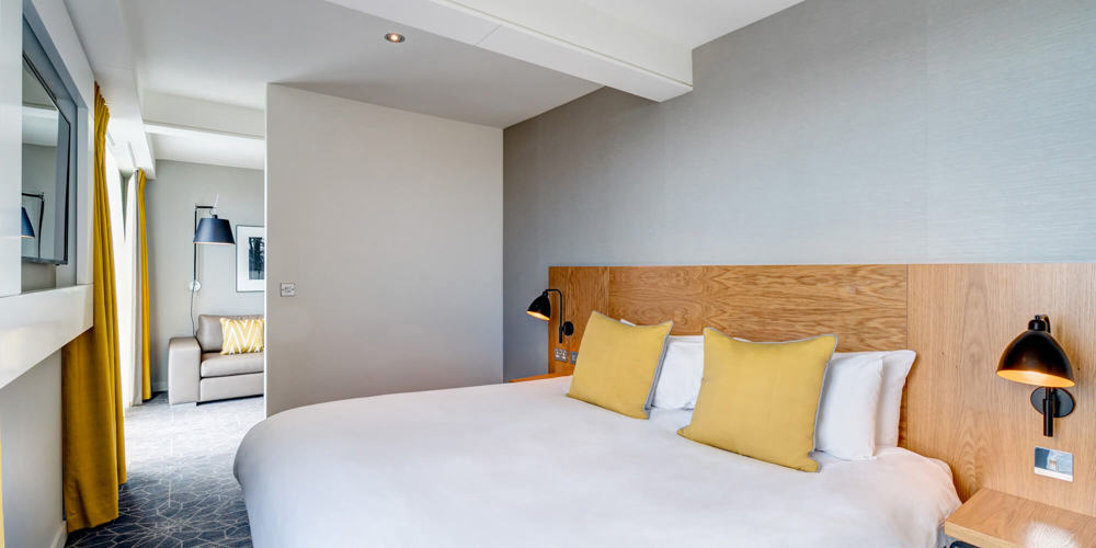 Junior Suite bedroom at Apex City Quay Hotel & Spa Junior Suite bedroom at Apex City Quay Hotel