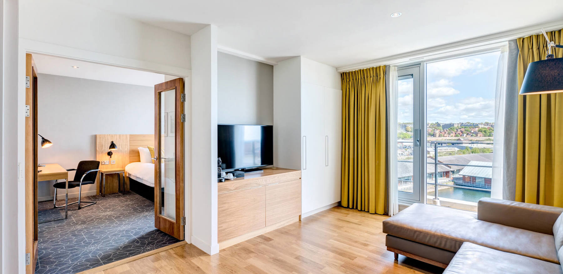 Master Suite at Apex City Quay Hotel & Spa dundee city centre hotels