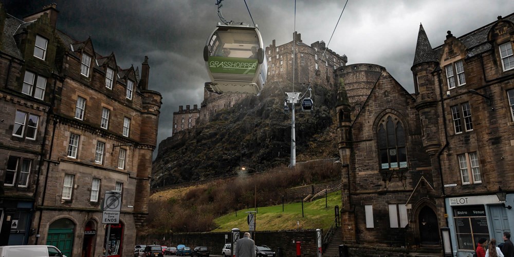 Urban Gondola linking to Edinburgh Castle