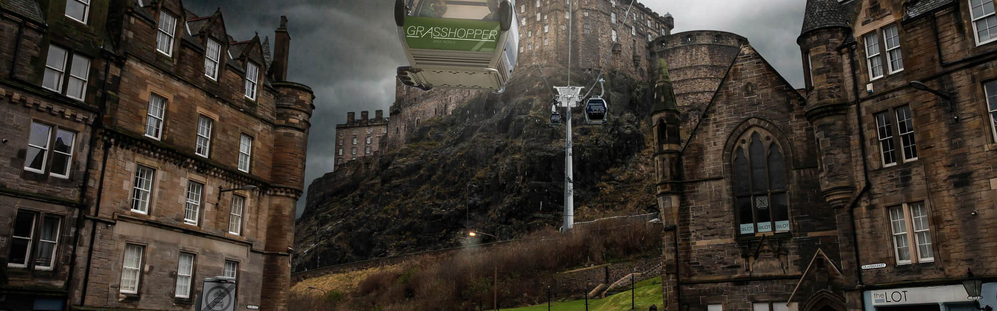 Gongola to connect Apex Grassmarket Hotel to Edinburgh Castle Urban Gondola linking to Edinburgh Castle