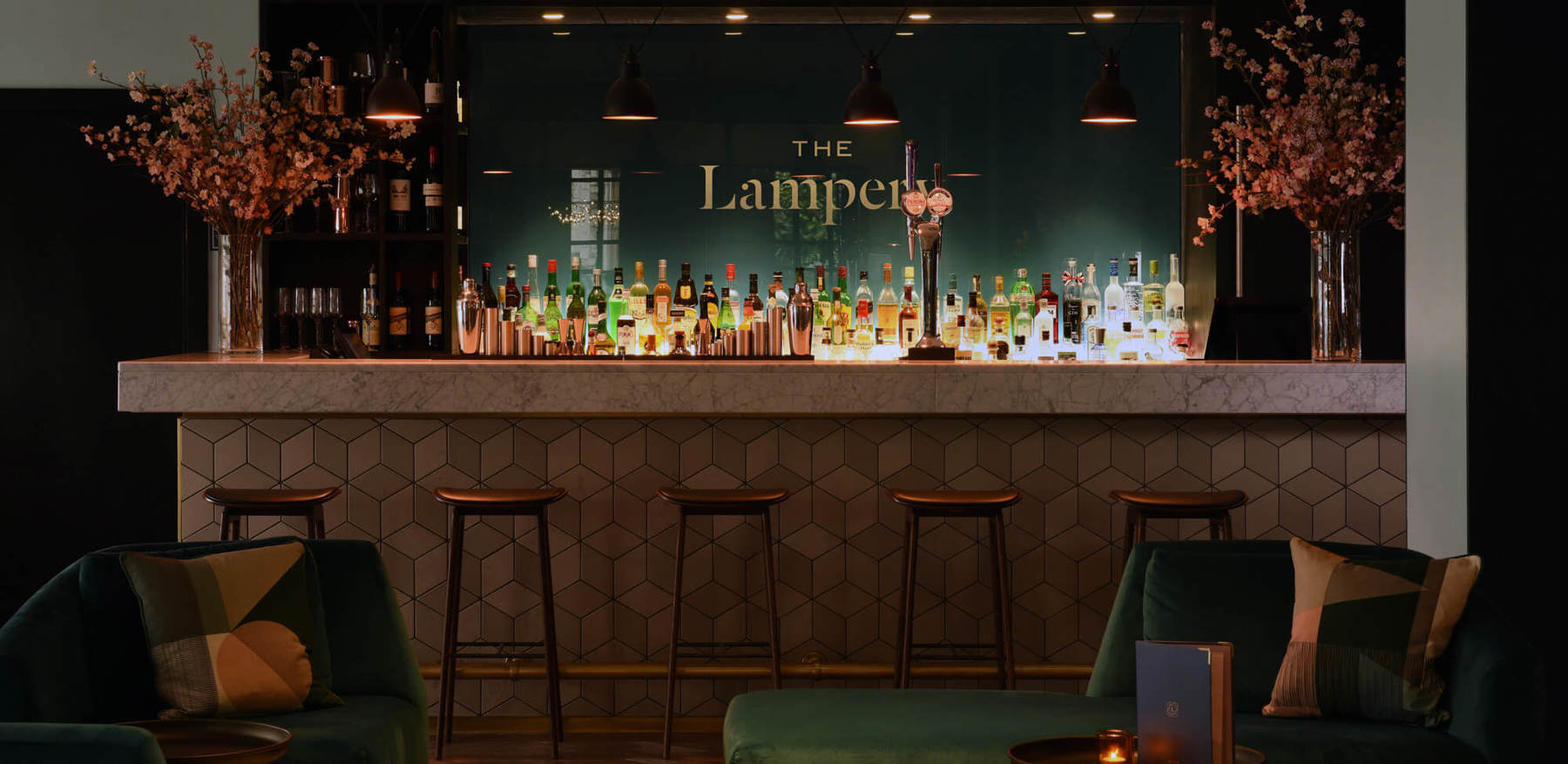 Fancy Bar Area In Evening Fancy Bar Area In Evening