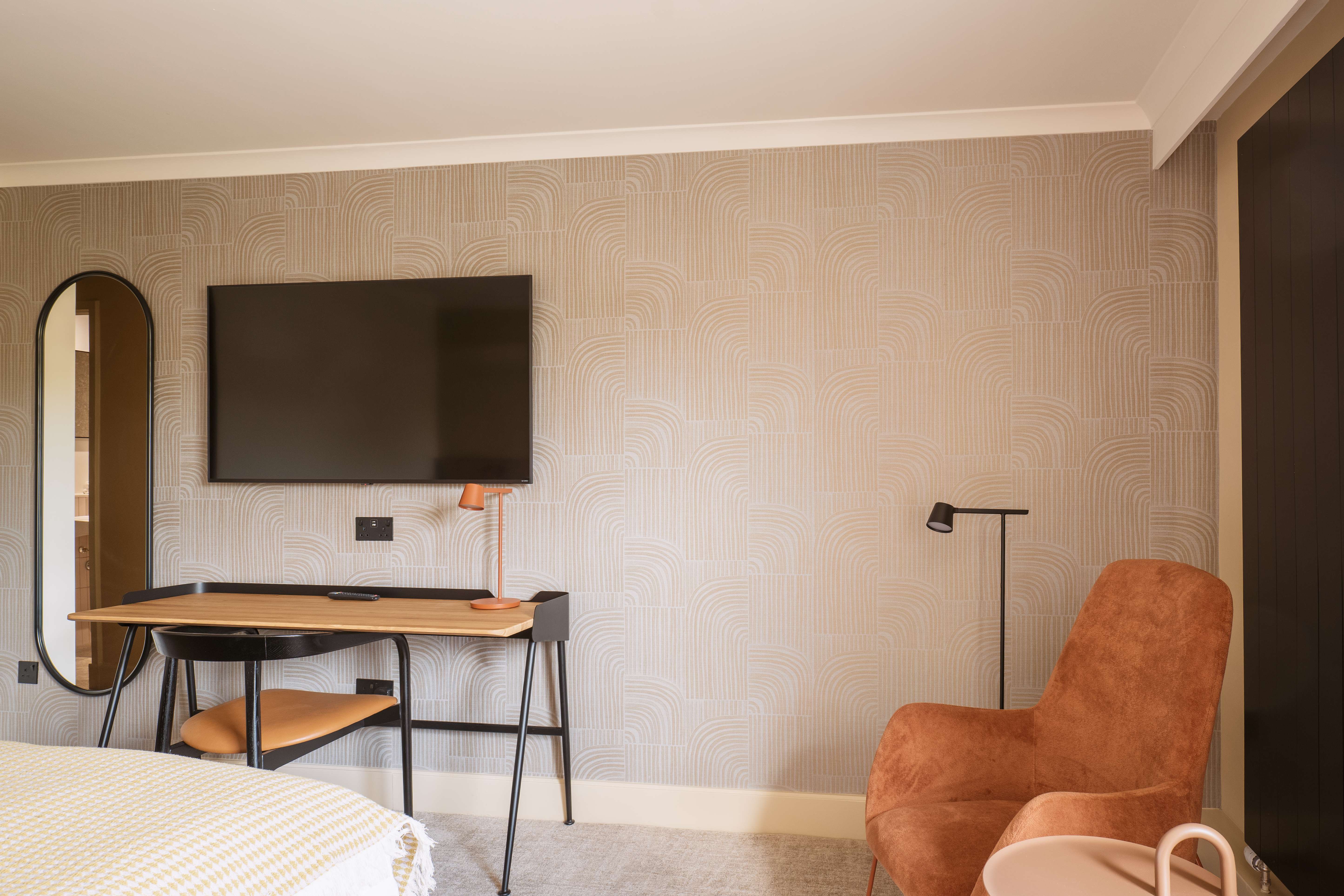 tv in the executive double room at apex dunblane hydro