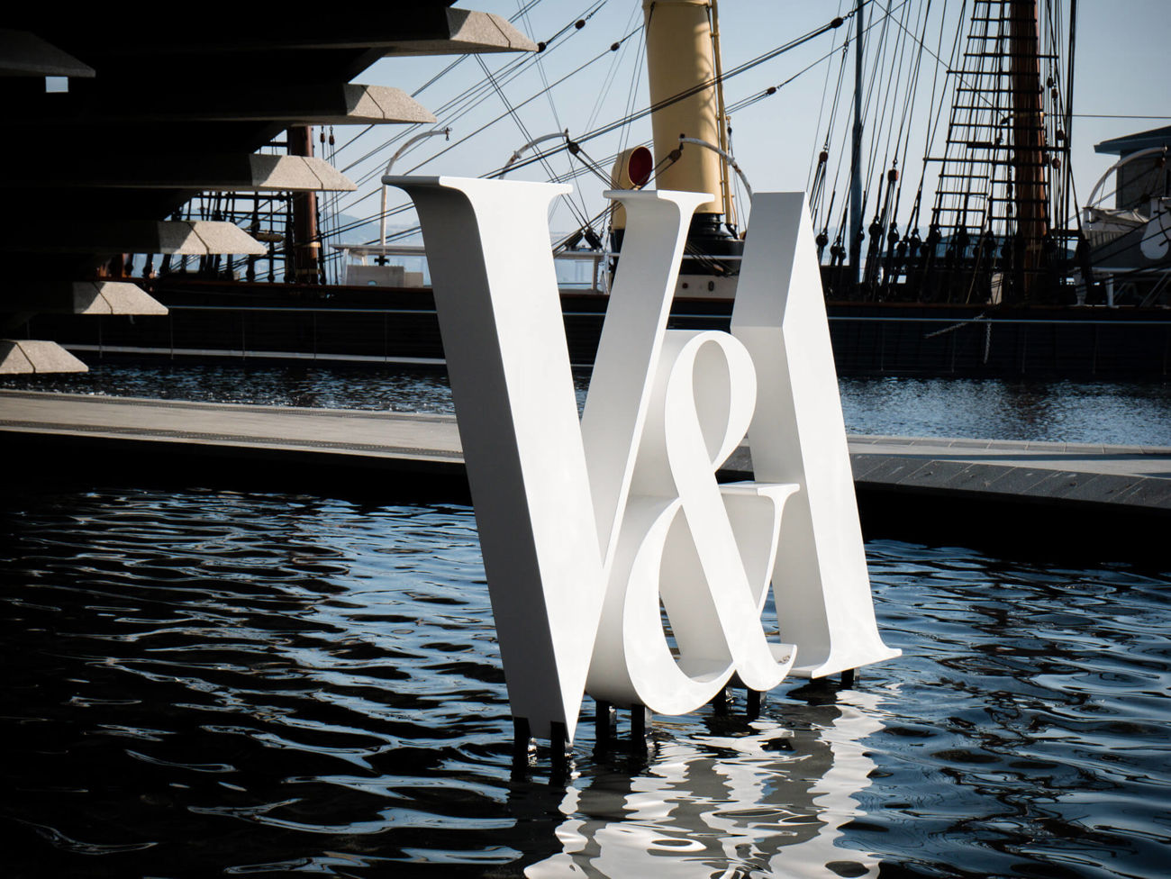 V&A Dundee sign outside museum
