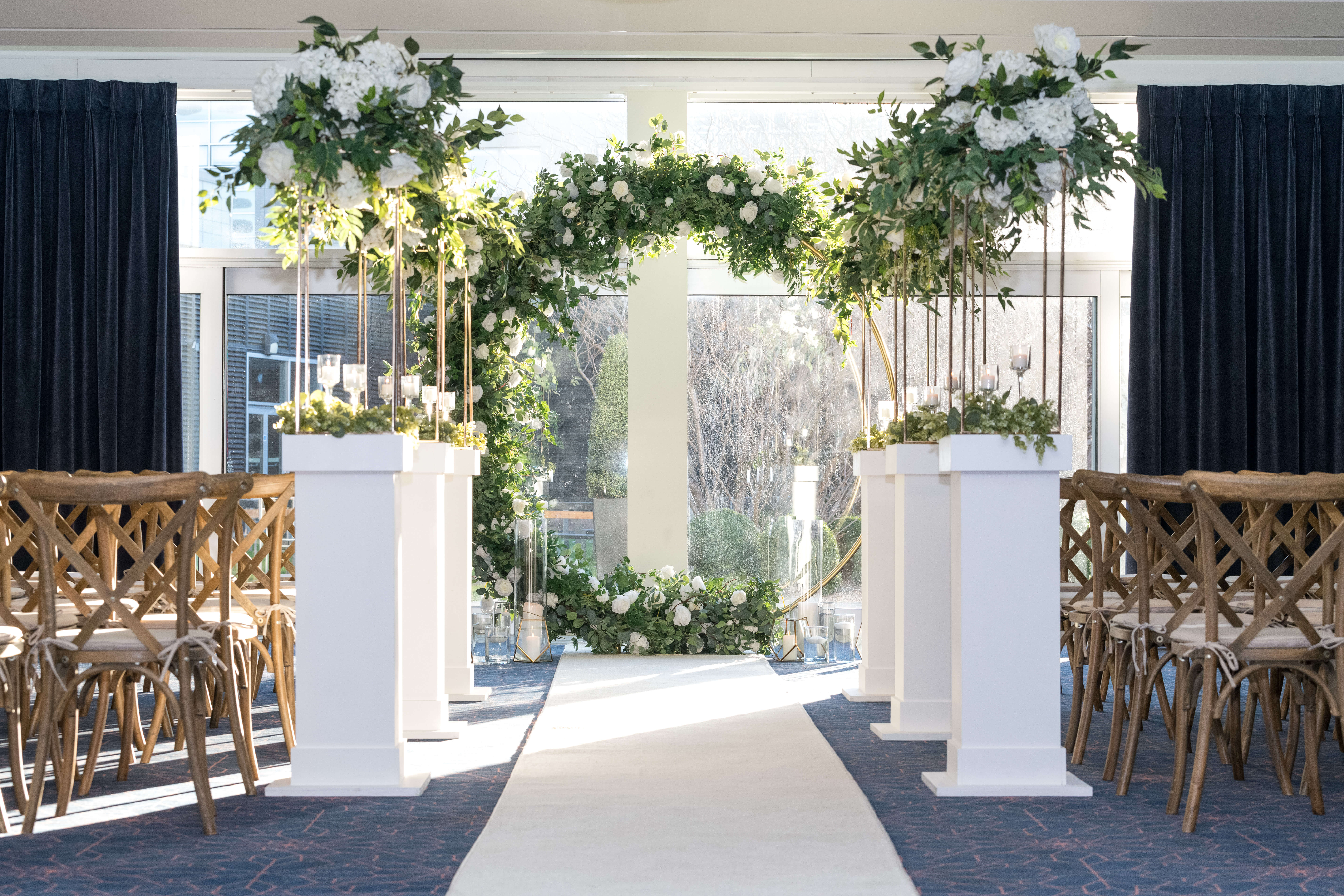 Wedding Day Aisle Decorations