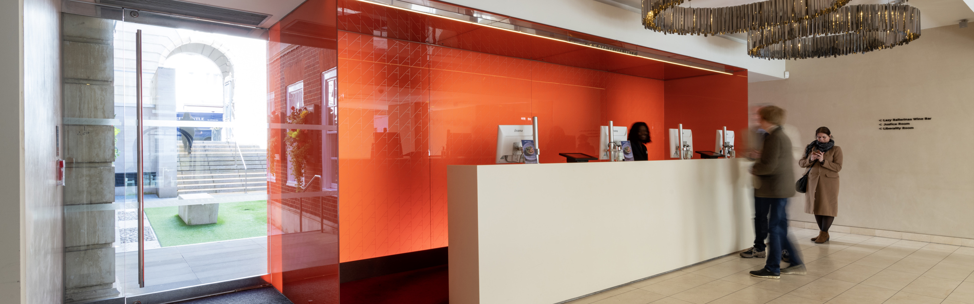 Reception at Apex Temple Court Hotel Reception at Apex Temple Court Hotel