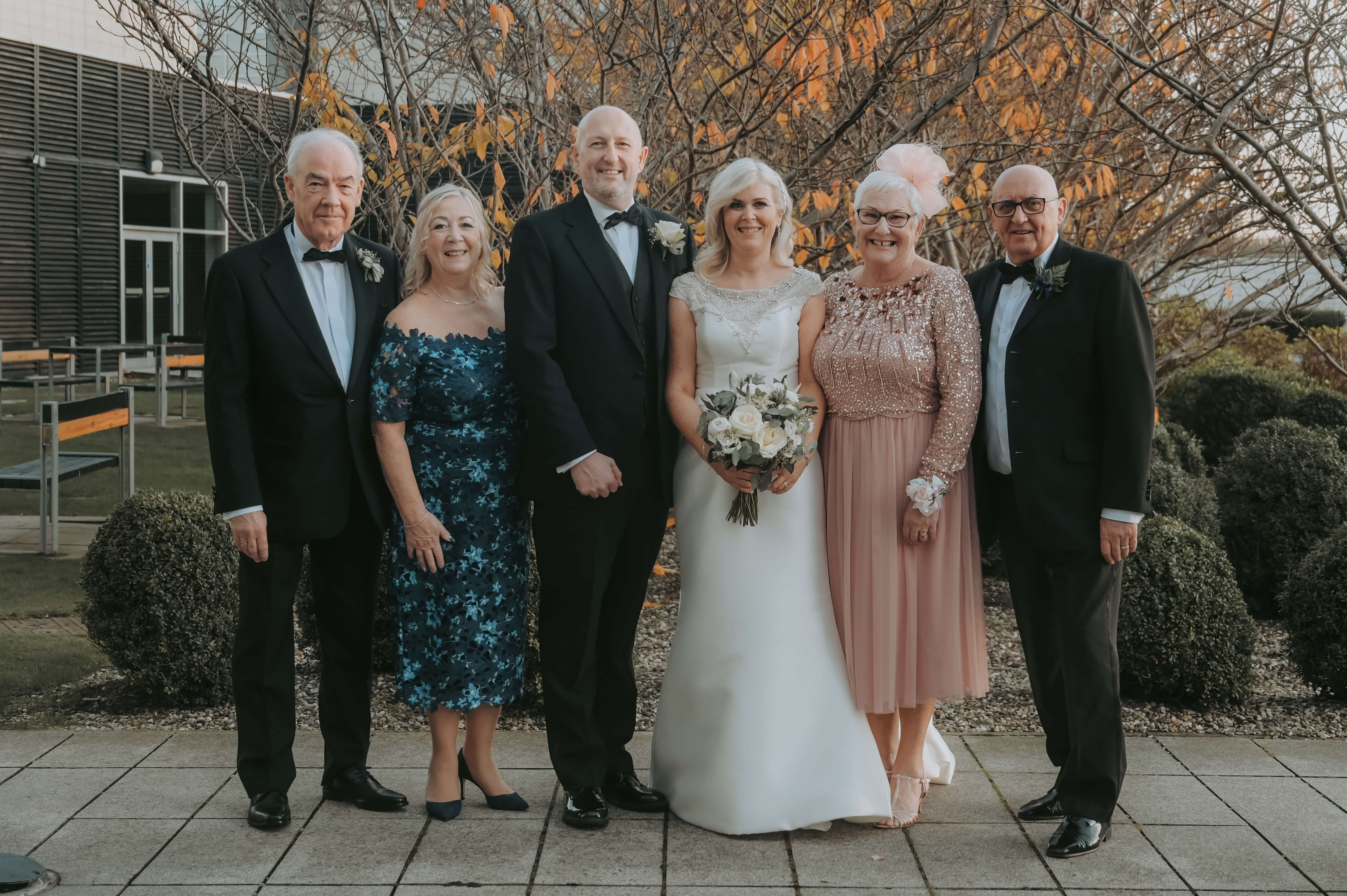 Family Photograph On Wedding Day