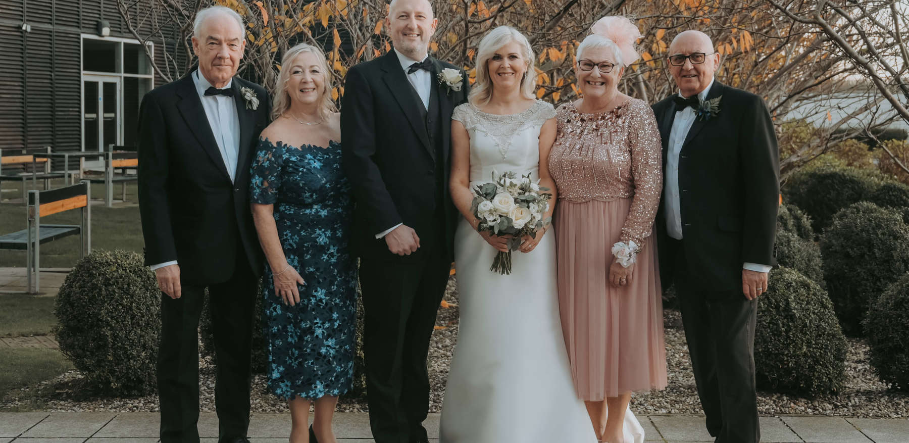 Family Photograph On Wedding Day